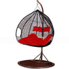 Hanging Basket Rattan Chair Lazy Hanging Orchid Rocking Chair Platform Hanging Orchid Chair Outdoor Swing Hanging Chair Coffee Color With Comfortable Foot