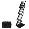Zigzag Brochure Stand Portable Literature Stand Applicable A4 Folding Data Rack Magazine Rack with Oxford Cloth Bag