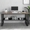 Computer Home Office Desk, 48 Inch  Desk Study Writing Table with Bookshelf Modern Simple Style