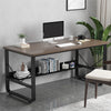 Computer Home Office Desk, 48 Inch  Desk Study Writing Table with Bookshelf Modern Simple Style