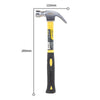 Deli 20 Pieces Claw Hammer with Fiber Handle 0.25kg Nail Hammer DL5001