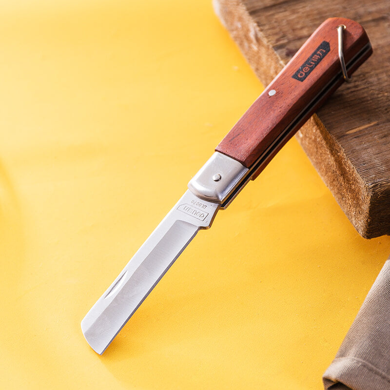 Deli 50Pcs Self-lock Electrician KnifeIron Box Cutter Knives DL007