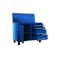 Drawer type tool cabinet with customized S/S top