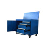 Drawer type tool cabinet with customized S/S top