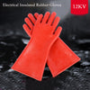 Electrical Insulated Rubber Gloves Electrician 12KV High Voltage Safety Protective Work Gloves Red