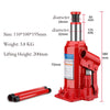 5 Ton Hydraulic Bottle Car Jack, Car Lift For Garage and Tire Change Lifting Height 200mm Red