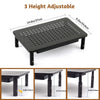 Monitor Stand Riser,3 Adjustable Height Monitor Stand with Storage Drawer for Computer,Printer Home&Office,Ergonomic Premium Metal Riser Stand,Black