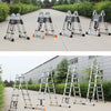 Multi-Position Aluminum Ladder A-Frame/ Straight Multi-purpose Ladder For Home/Garden Work Telescoping Extension Ladder For Outdoor Indoor Use