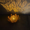Garden Solar Light Metal Glass LED Lotus Flower Lamp For Decorating Gardens, Villas And Courtyards