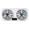 Newest Car Ventilator, Car Air Vent Cooling Fan Window Fan Car Exhaust Fan, Car Radiator,Eliminate The Peculiar Smell Inside The Car and Can Be Used for General Types of Cars White