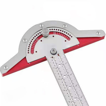 Woodworker Edge Ruler Angle Measurer Ultra Precision Marking Ruler 15 Inch T Square Stainless Steel Woodworking Ruler Angle Measure Tool