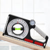 Slope Measuring Instrument Multifunctional Slope Protractor With Mountaineering Ring Magnetic ABS Goniometer Slope Meter Angle Ruler For Construction
