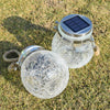 2PCS/Set Outdoor Solar Hanging Light Crack Bottle Table Lamp Waterproof Solar Lanterns for Outdoor Patio Party Garden Lights