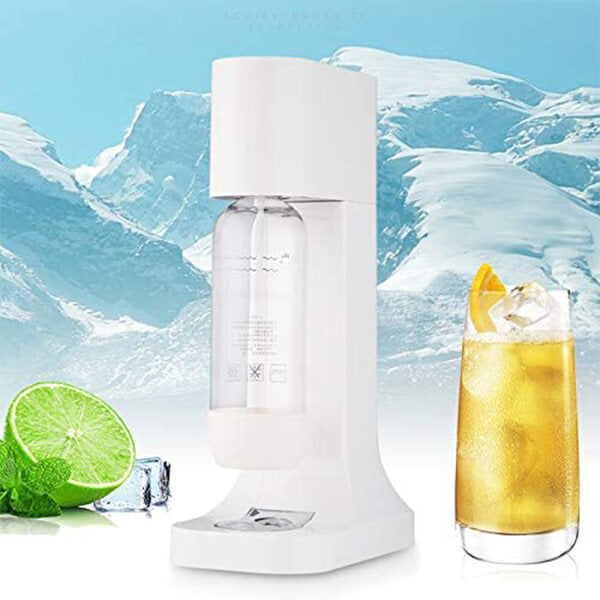 IBAMA Sparkling Water Maker Soda Drink Carbonated Water Machine Easy Fizzy Beverage for Home/Office/Party, (Carbonator Not Included) (white)