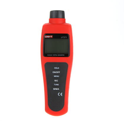 UNI-T Tachometer 99999 Counts New Air Speed Anemometro Data Hold Non-Contact Digital Professional Tachometers UT371