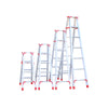 Reinforced Aluminum Alloy Ladder Double Side Folding Ladder Herringbone Ladder Engineering Ladder / Warehouse Decoration Ladder