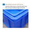 6 Pieces Turnover Box Plastic Thickened Rectangular Logistics Box Parts Box Material Box Fish And Turtle Large Storage Box Storage Box 3 520 * 350 * 150 Blue