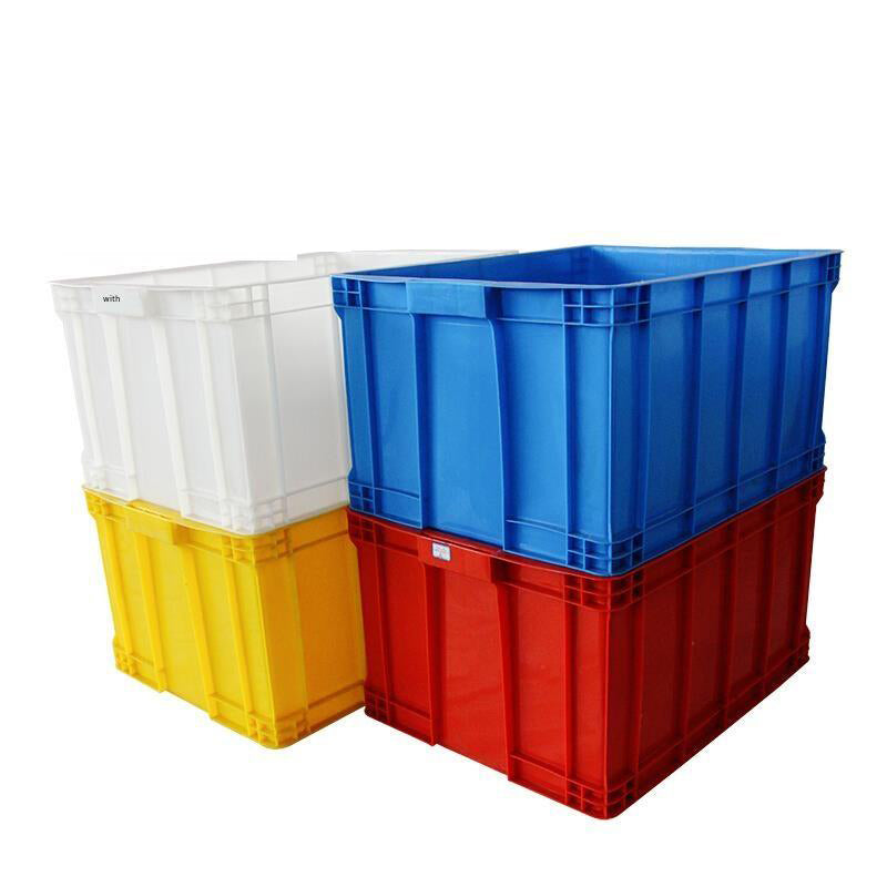 Thickened Turnover Box, Rectangular Plastic Box, Logistics Box Can Be Covered With Finishing Box, Plastic Box , Box 755 * 560 * 400, Blue