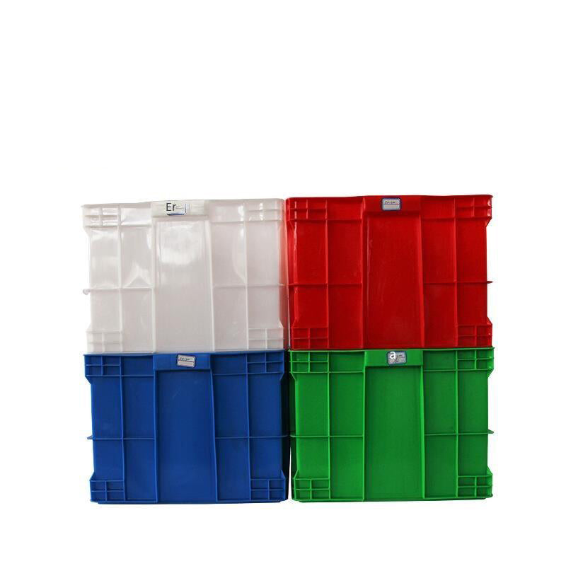 Thickened Turnover Box Rectangular Plastic Box Logistics Box Can Be Covered With Finishing Box Plastic Box 500-300 Box 560 * 410 * 310 White