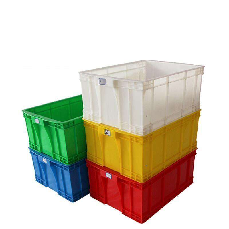 Thickened Turnover Box Rectangular Plastic Box Logistics Box Can Be Covered With Finishing Box Plastic Box  Box 520 * 380 * 230 Blue