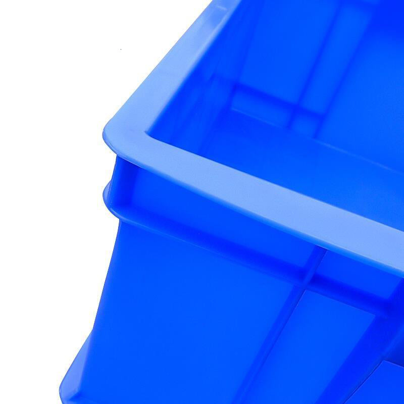6 Pieces Thickened Plastic Logistics Turnover Box Parts Box Material Storage Box Classification Basket Tool Box Moving Finishing Box Blue 410 * 305 * 147mm