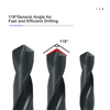 HSS Twist Drills DIN 338 (1-10mm), 19 Pieces Drill Bit Set Straight Shank, Metric Drilling Tool for Metal, Plastic and Aluminum