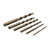 6Pcs Cobalt Drill Bit Set, 2-8mm High Speed Steel Twist Drill Bit Set for Hardened Metal, Stainless Steel, Cast Iron and Wood Plastic