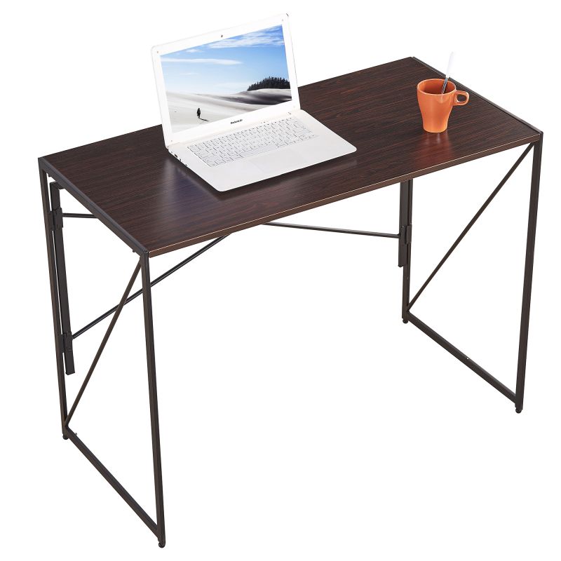 IBAMA Folding Space-Saving Desk for Writing Modern Home Office Desk Compact Home Work Study Table Computer Laptop Table