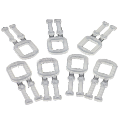 20 Pieces Transparent Packaging Buckle Environmental Protection Plastic Packaging Buckle Hand Pull Packaging Buckle Plastic Buckle Manual Packaging Buckle Material
