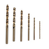 6Pcs Cobalt Drill Bit Set, 2-8mm High Speed Steel Twist Drill Bit Set for Hardened Metal, Stainless Steel, Cast Iron and Wood Plastic