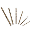 6Pcs Cobalt Drill Bit Set, 2-8mm High Speed Steel Twist Drill Bit Set for Hardened Metal, Stainless Steel, Cast Iron and Wood Plastic