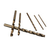 6Pcs Cobalt Drill Bit Set, 2-8mm High Speed Steel Twist Drill Bit Set for Hardened Metal, Stainless Steel, Cast Iron and Wood Plastic