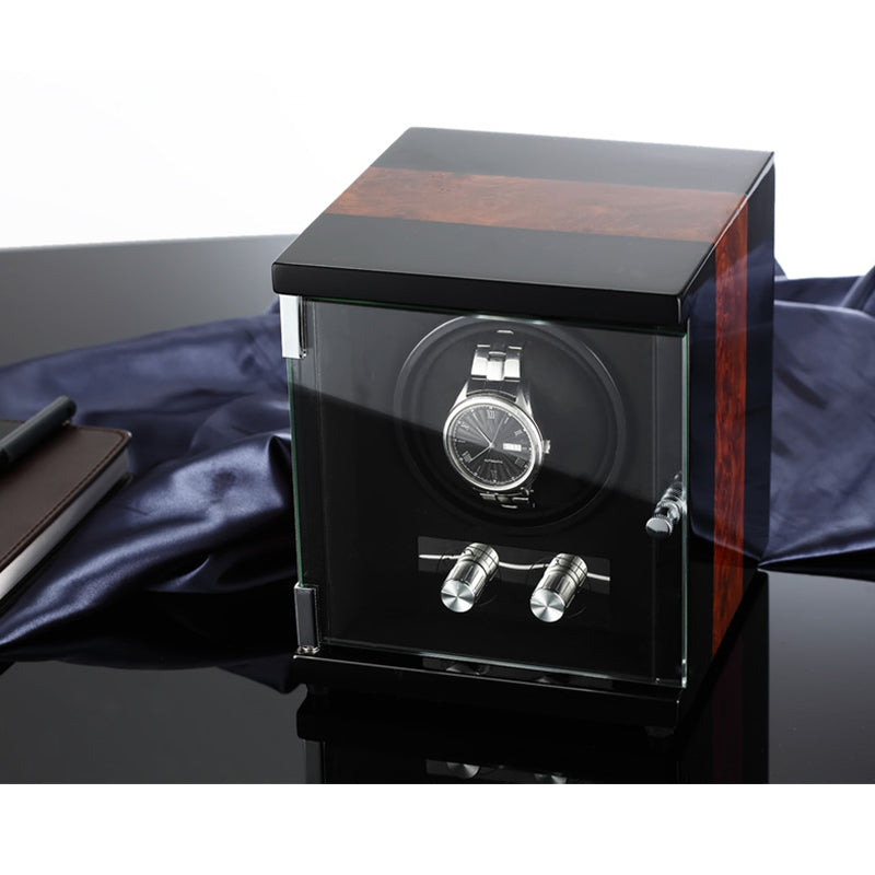 CHIYODA Automatic Single Watch Winder Quiet Wooden Watch Box ECVV UAE ECVV.AE