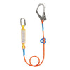 Single Large Hook Safety Rope 5m Connecting Rope Electrical Work Safety Rope Construction Outdoor Fall Prevention Safety Ropes with Buffer Bag