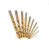 Titanium Twist Drill Bit Set 10 Pieces Fit for Cutting Metals, HSS Metal Drill Bit Straight Shank, Ideal for Drilling on Mild Steel, Copper, Aluminum, Zinc Alloy