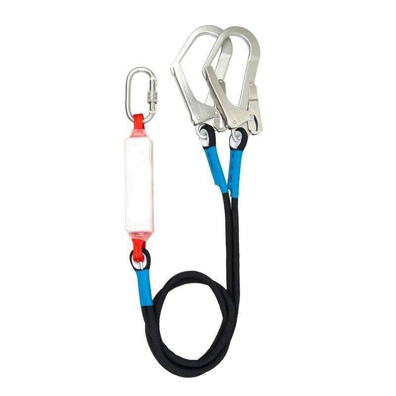 Safety Belt Electrician Construction Scaffolder Site Connecting Rope Safety Rope Safety Rope Limit Rope Double Hook 5m + Buffer Bag