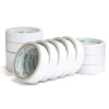 6 Pieces Cotton Paper Double Sided Tape 24mm * 9100mm * 80um (White) (12 Rolls / Bag)
