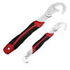 6 Pieces 2-piece Set Multi-purpose Wrench Flexible Open-end Wrench Fast Pipe Wrench Hook Type Multi-purpose Pipe Wrench Red And Black