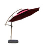 Sunshade Umbrella Outdoor Stall Courtyard Umbrella Sunscreen Anti Ultraviolet Folding Umbrella Dark Green Double Top With Luxury Water Tank