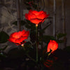 2 Pack Solar Rose Lights Waterproof Solar Flowers Led Lights Outdoors for Garden, Backyard, Patio, Pathway, Driveway Decoration