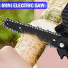 Electric Chain Saw Mini Cordless Garden Logging Saw Woodworking Cutting Power Tool