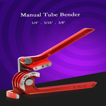 Tube Bender 3 In 1 for 1/4 5/16 and 3/8Inch 180 Degrees Tubing Bending Tools for Copper Aluminum and Thin Stainless Steel Pipes