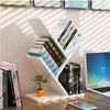 Tree Bookshelf Bookcase Display Storage Rack 3 Shelf Free Standing Up to 5kgs Per Shelf for CDs and Books Files in Living Room Home Office
